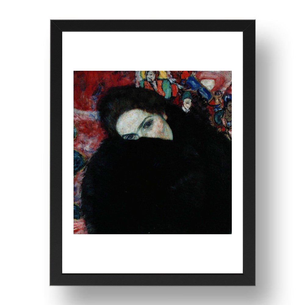Lady with Muff 1916 by Gustav Klimt, 17x13" Frame