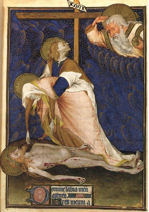 Lamentation of the Virgin, vintage artwork by Rohan Master, A3 (16x12") Poster Print