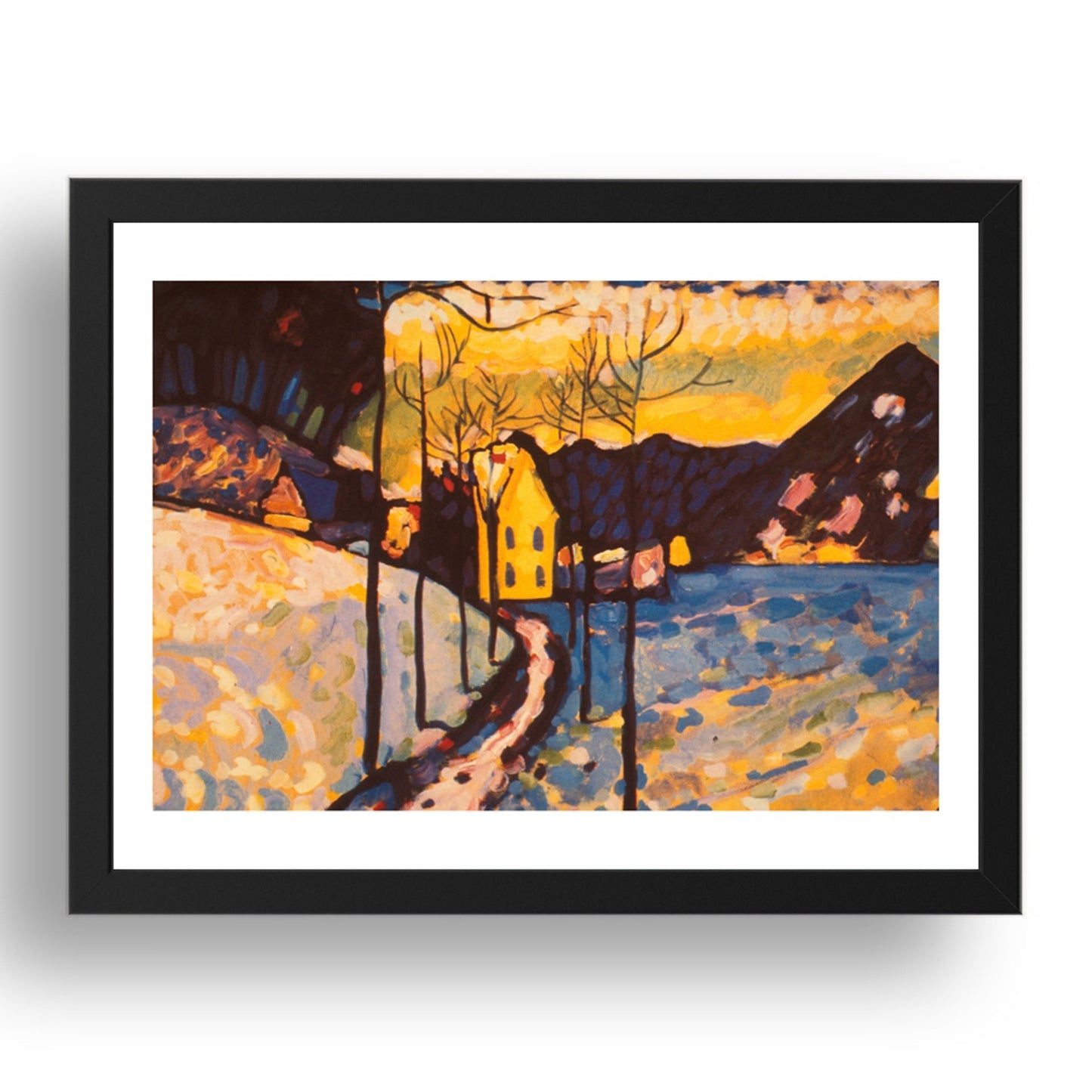 Landscape 2 by Wassily Kandinsky, 17x13" Frame