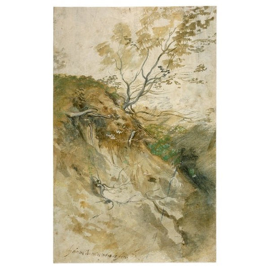 Landscape with Banks and Trees, vintage artwork by Federico Barocci, 12x8" (A4) Poster