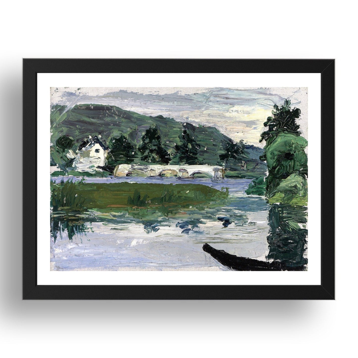 Landscape with Bridge 1903 by Wassily Kandinsky, 17x13" Frame