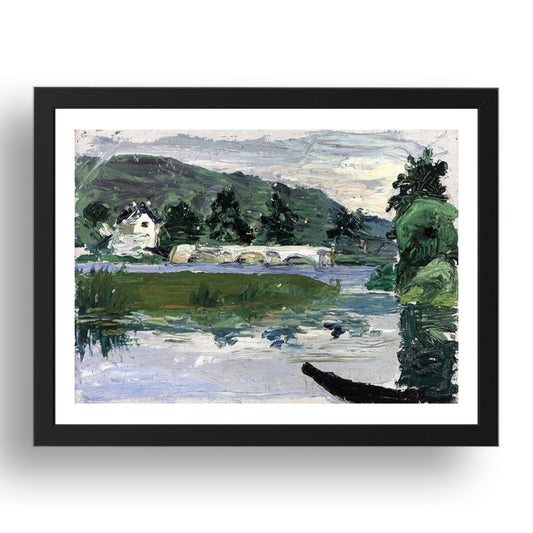 Landscape with Bridge 1903 by Wassily Kandinsky, 17x13" Frame