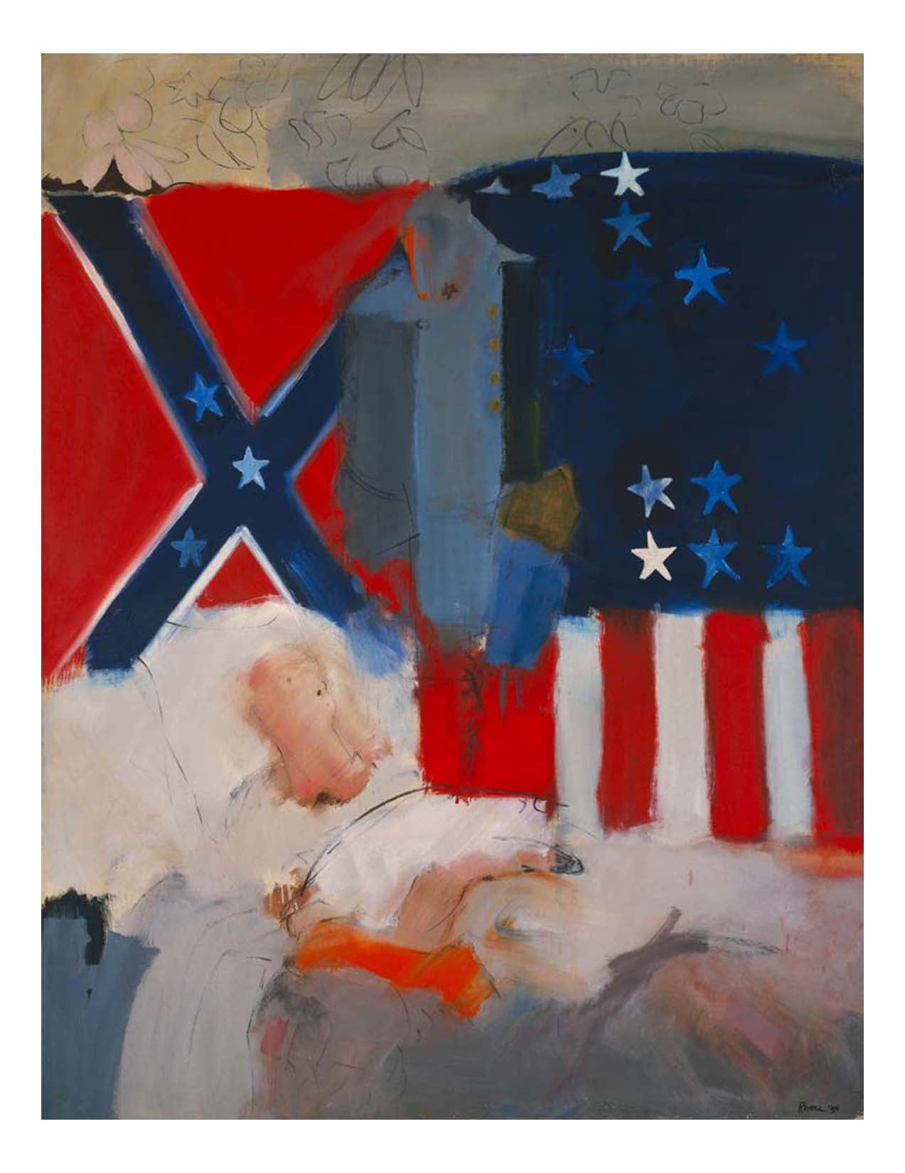 Larry Rivers - The Last Civil War Veteran, 16x12" (A3) Poster Print