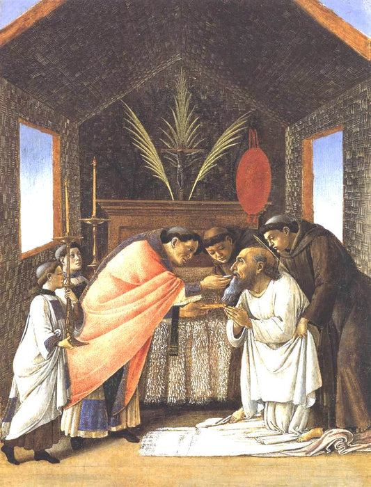 Last Communion of St Jerome, vintage artwork by Sandro Botticelli, A3 (16x12") Poster Print