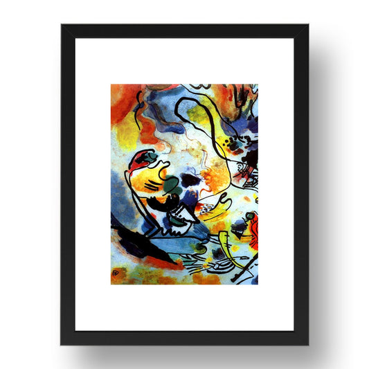 Last Judgement  by Wassily Kandinsky, 17x13" Frame