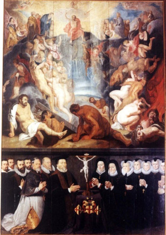Last Judgement, vintage artwork by Jean Bellegambe, A3 (16x12") Poster Print