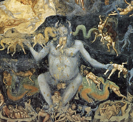 Last Judgment (detail 15), vintage artwork by Giotto, A3 (16x12") Poster Print