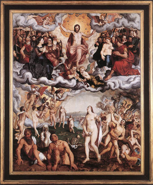 Last Judgment, vintage artwork by Pieter Pourbus, A3 (16x12") Poster Print