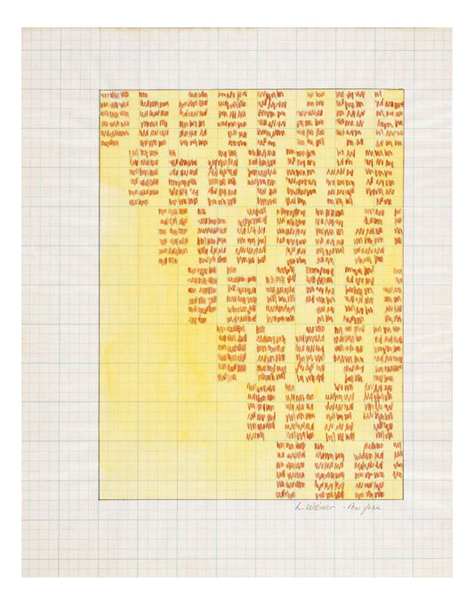 Lawrence Weiner - Untitled, 16x12" (A3) Poster Print