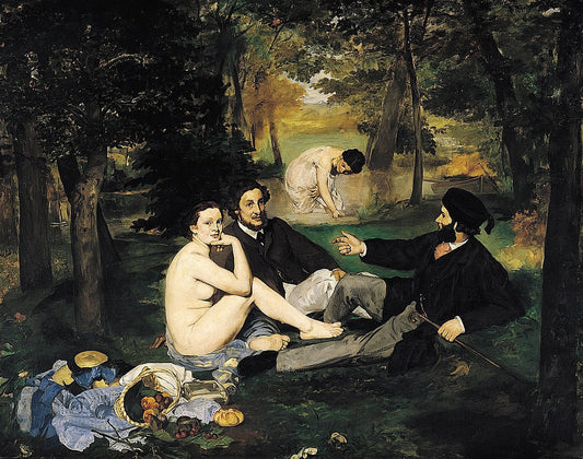Le Dejeuner sur L'Herbe by Edouard Manet, vintage art, modern poster print