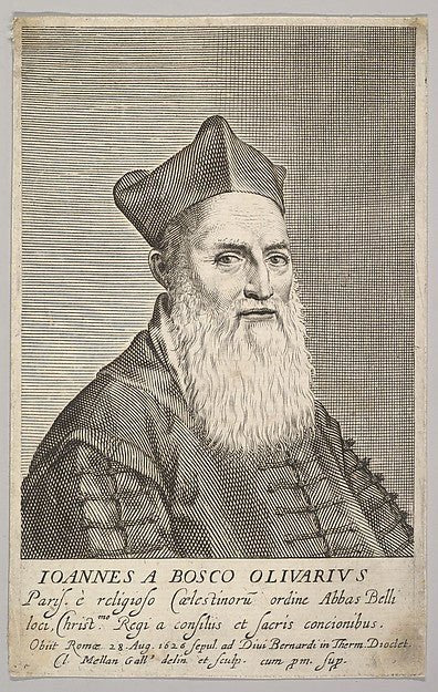 Le Père Jean Du Bois-Olivier-Claude Mellan , vintage art, A3 (16x12") Poster Print