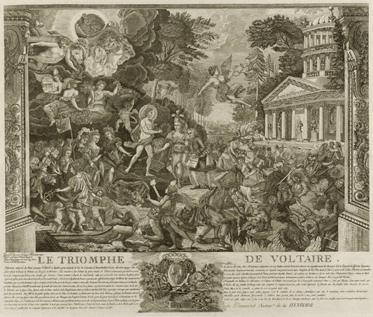 Le Triomphe de Voltaire by  A. Duplessis,23x16"( A2 size ) Poster Print