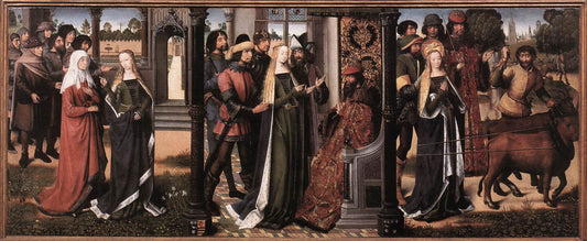 Legend of Saint Lucy, vintage artwork by Master of the Legend of Saint Lucy, A3 (16x12") Poster Print
