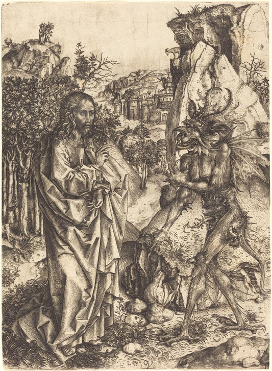 Léonard Gaultier:The Temptation of Christ,16x12"(A3) Poster