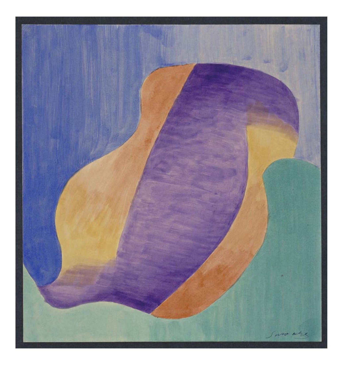 Leopold Survage - Colored Rhythm Study for the Film (15), 16x12" (A3) Poster Print