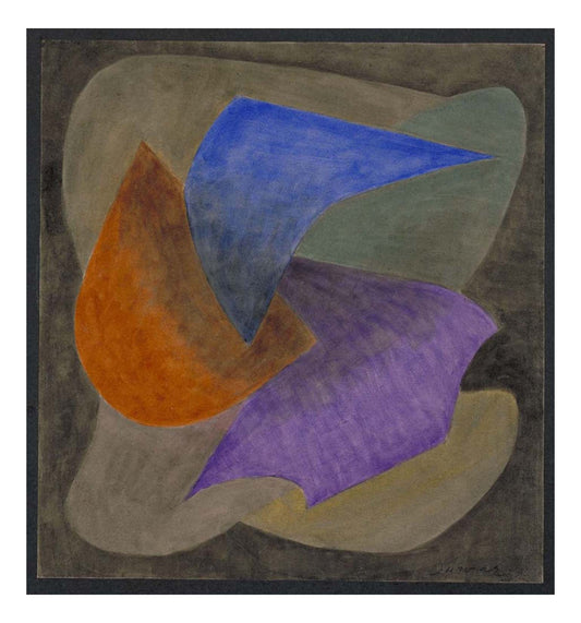 Leopold Survage - Colored Rhythm Study for the Film (19), 16x12" (A3) Poster Print