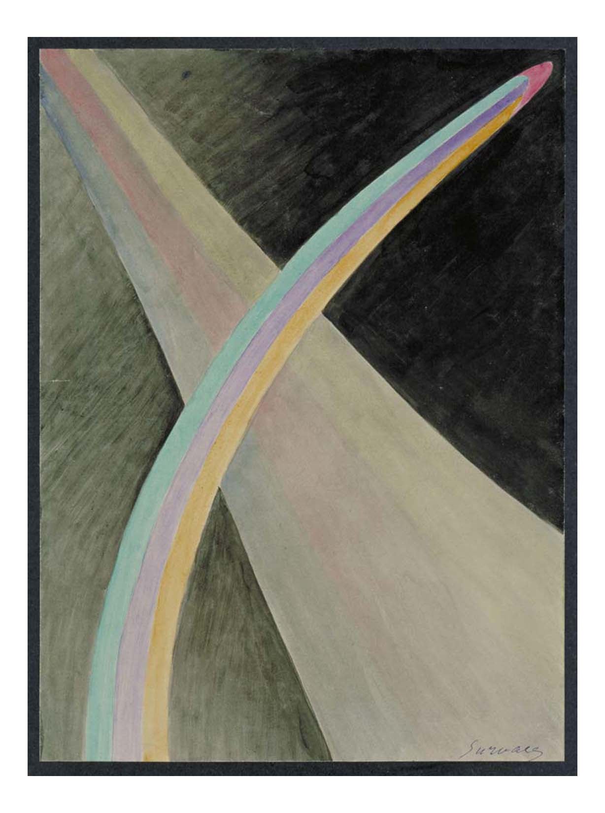 Leopold Survage - Colored Rhythm Study for the Film (2), 16x12" (A3) Poster Print