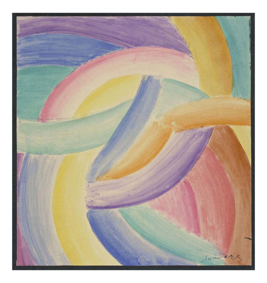 Leopold Survage - Colored Rhythm Study for the Film (23), 16x12" (A3) Poster Print