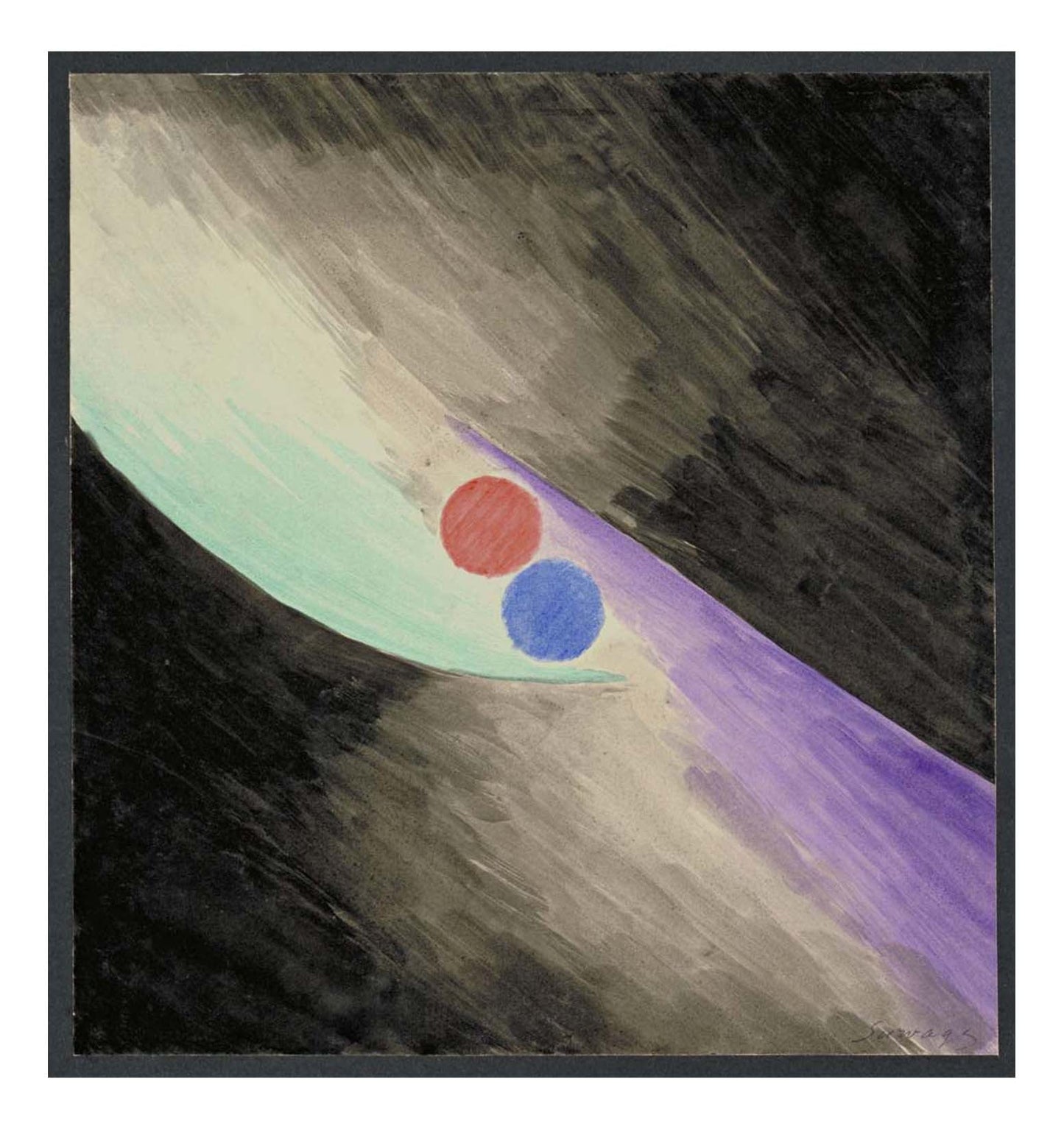 Leopold Survage - Colored Rhythm Study for the Film (24), 16x12" (A3) Poster Print