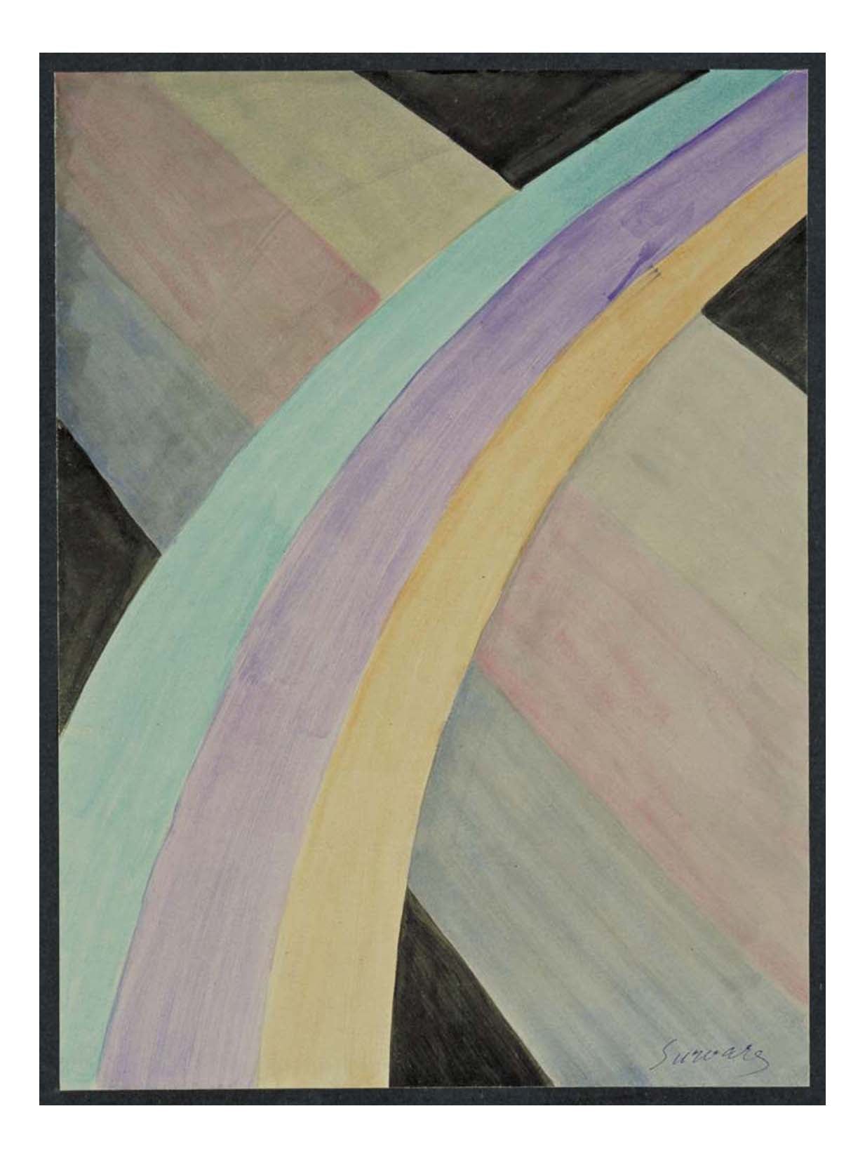 Leopold Survage - Colored Rhythm Study for the Film (3), 16x12" (A3) Poster Print