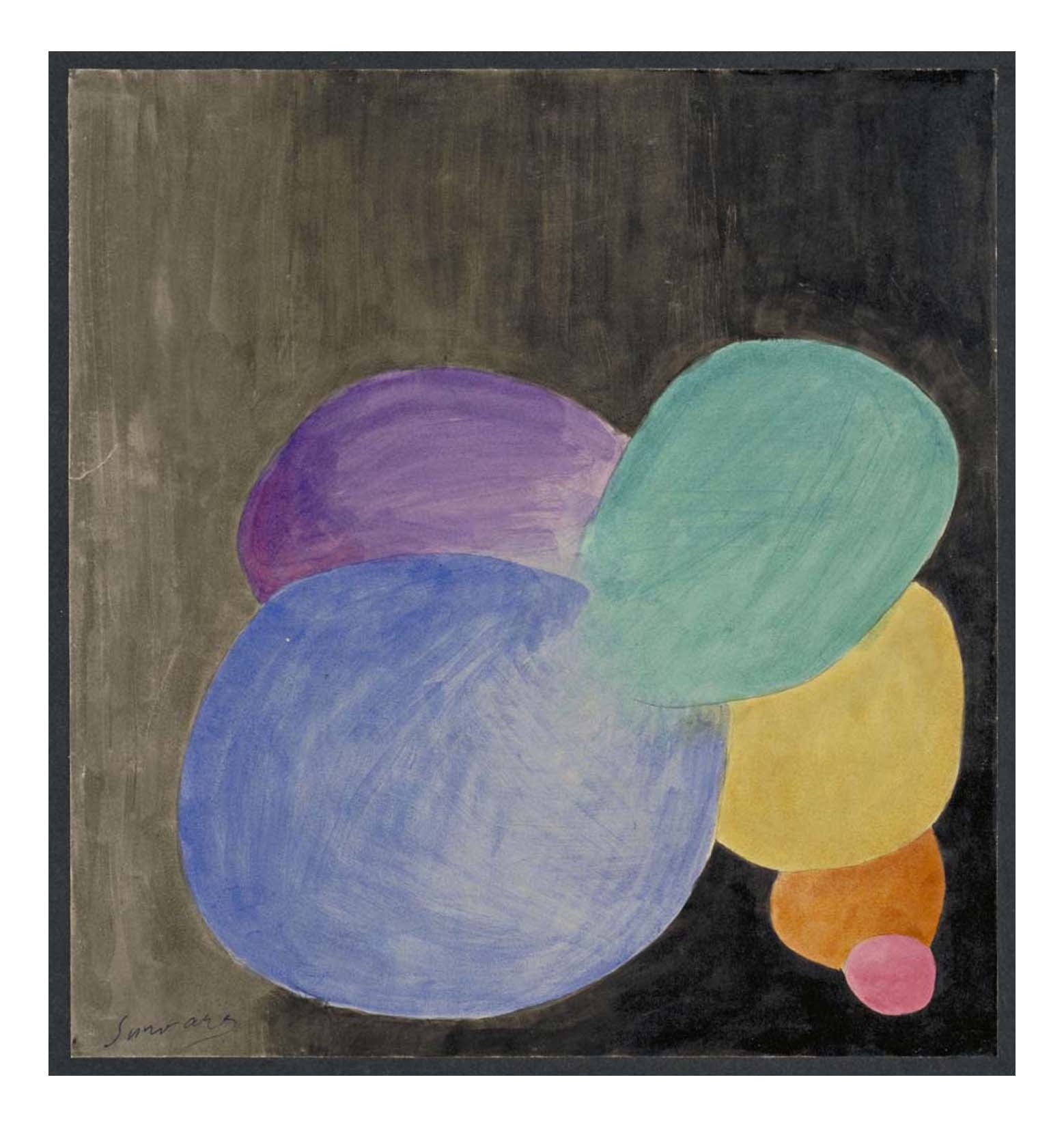 Leopold Survage - Colored Rhythm Study for the Film (30), 16x12" (A3) Poster Print