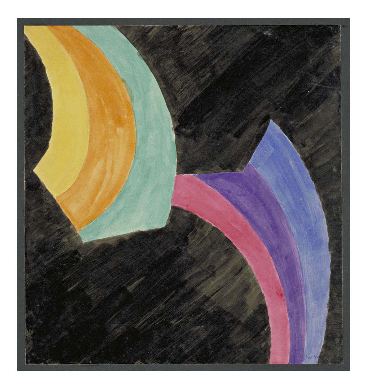 Leopold Survage - Colored Rhythm Study for the Film (34), 16x12" (A3) Poster Print