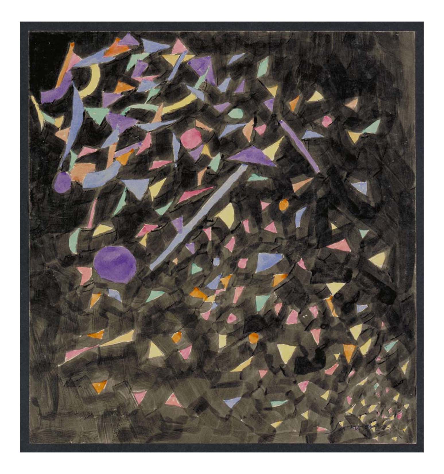 Leopold Survage - Colored Rhythm Study for the Film (9), 16x12" (A3) Poster Print