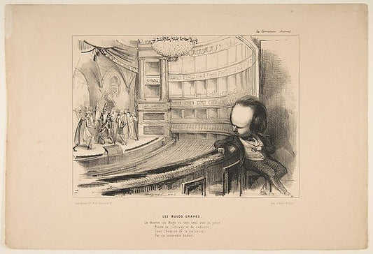 Les Bulos Graves'  Victor Hugo at his play 'Les Burgraves'  f, vintage art, A3 (16x12") Poster Print