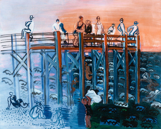 L'ESTACADE AU HAVRE, 1930 by Raoul Dufy, 16X12"(A3)Poster Print