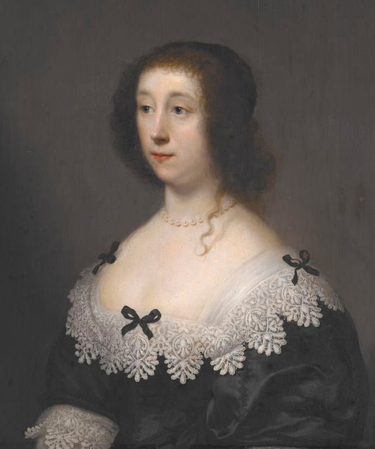 Lettice Morison, Vicountess Falkland, vintage artwork by Cornelis Janssen van Ceulen the Elder, 12x8" (A4) Poster