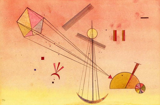 Light Attachment  - Wassily Kandinsky -1928 by Wassily Kandinsky, 23x16"( A2 size ) Poster Print