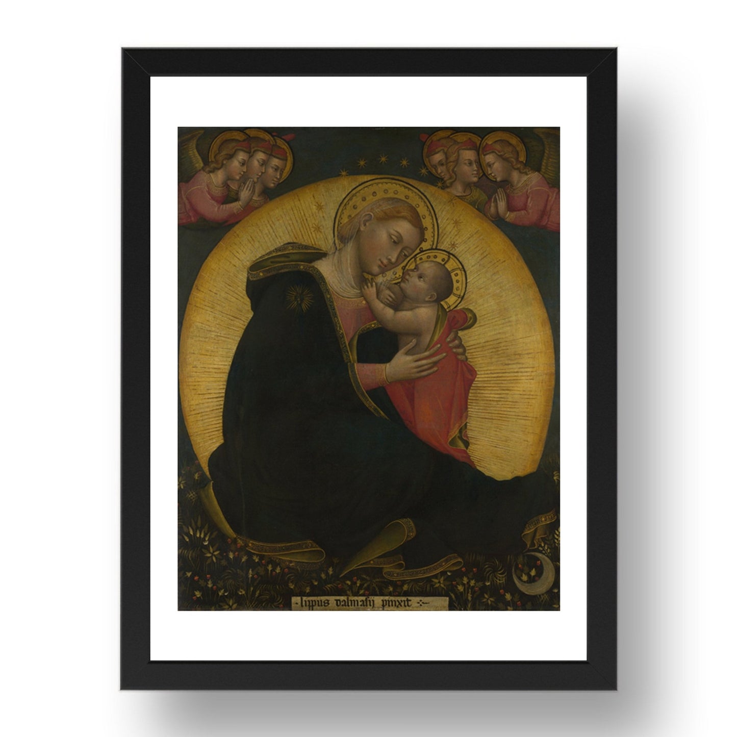 Lippo di Dalmasio: The Madonna of Humility, Poster in 17x13"(A3) Frame