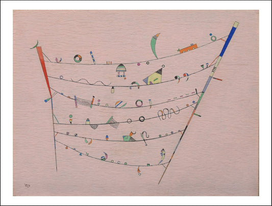 LITTLE ACCENTS by Wassily Kandinsky, 23x16"( A2 size ) Poster Print