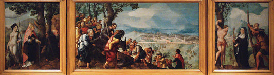 Lochorst Triptych, vintage artwork by Jan van Scorel, A3 (16x12") Poster Print