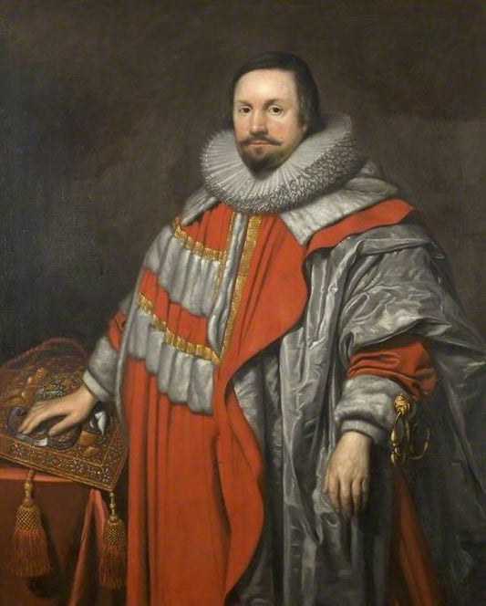Lord High Keeper Coventry, vintage artwork by Cornelis Janssen van Ceulen the Elder, 12x8" (A4) Poster
