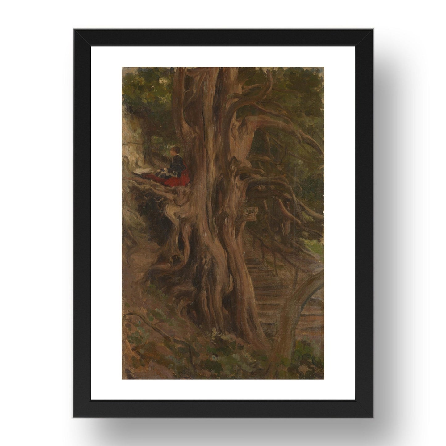 Lord Leighton: Trees at Cliveden, Frederic, Poster in 17x13"(A3) Frame