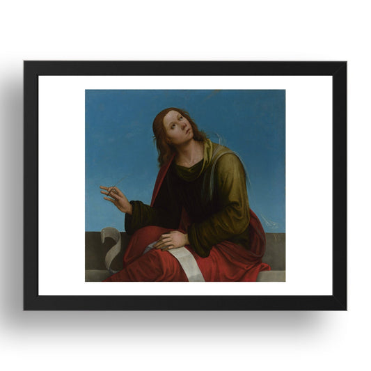 Lorenzo Costa: Saint John the Evangelist, Poster in 17x13"(A3) Frame