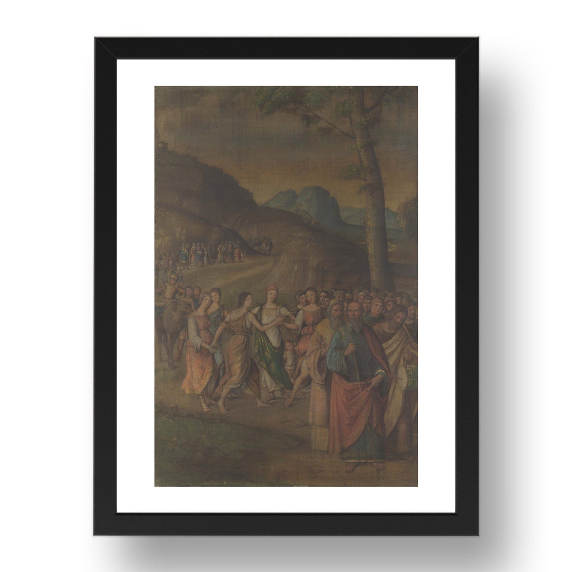 Lorenzo Costa: The Story of Moses (The Dance of Miriam), Poster in 17x13"(A3) Frame