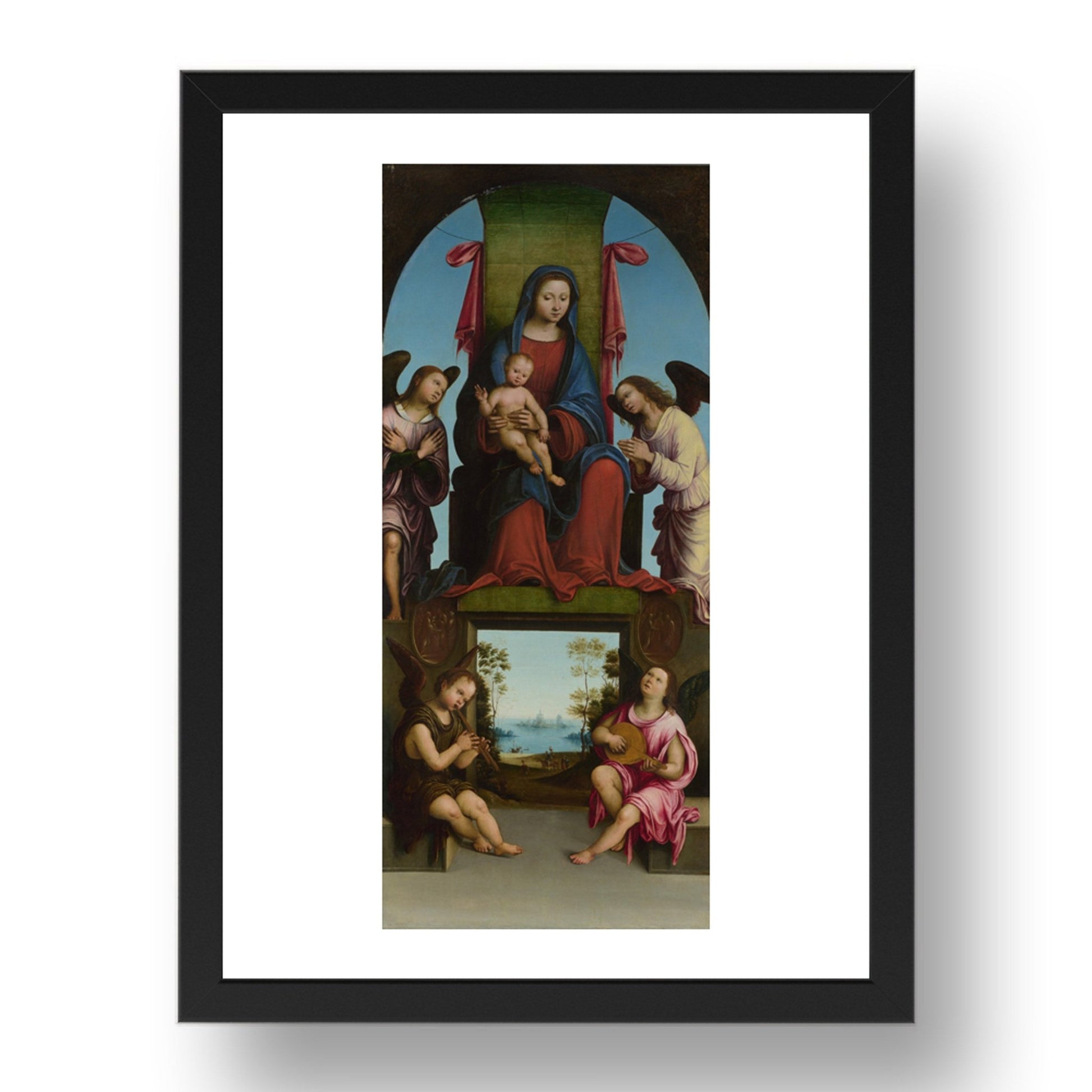 Lorenzo Costa: The Virgin and Child, Poster in 17x13"(A3) Frame