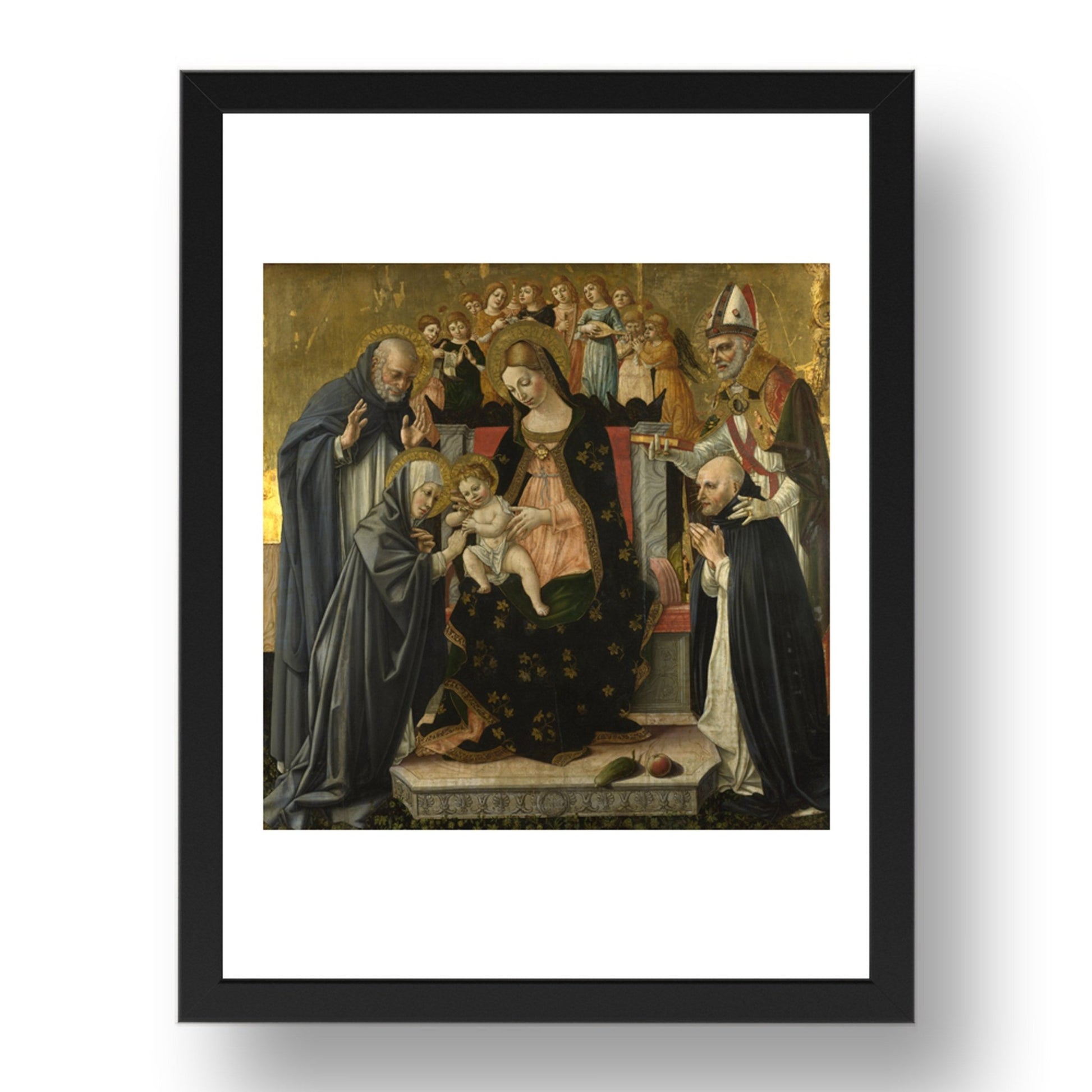 Lorenzo d'Alessandro da Sanseverino: The Marriage of Saint Catherine of Siena, Poster in 17x13"(A3) Frame
