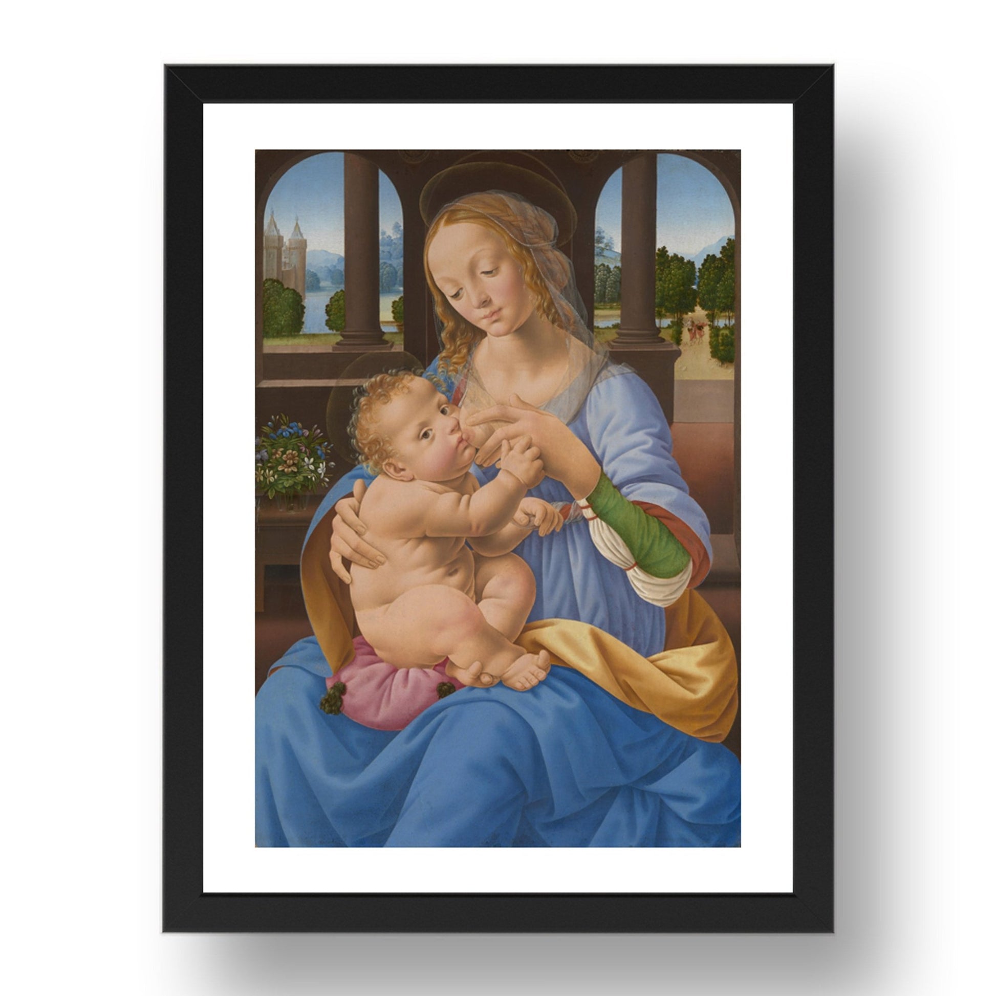 Lorenzo di Credi: The Virgin and Child, Poster in 17x13"(A3) Frame