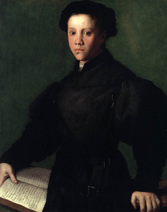 Lorenzo Lenzi, vintage artwork by Agnolo Bronzino, A3 (16x12") Poster Print