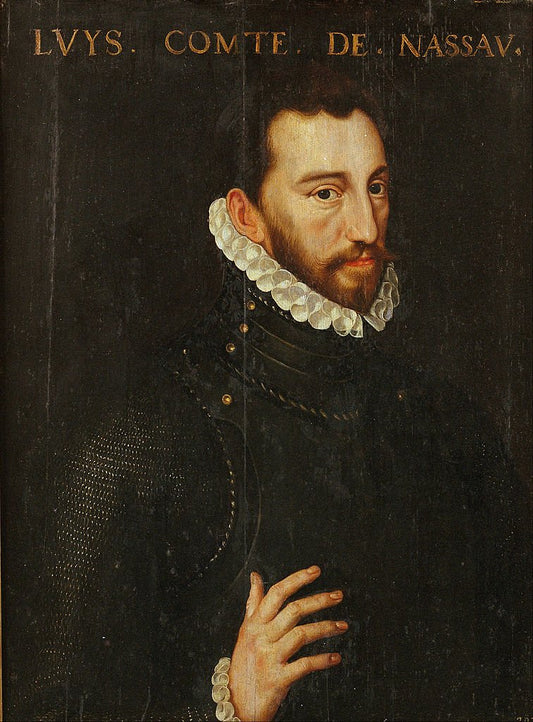 Louis, Count of Nassau, vintage artwork by Adriaen Thomasz. Key, A3 (16x12") Poster Print