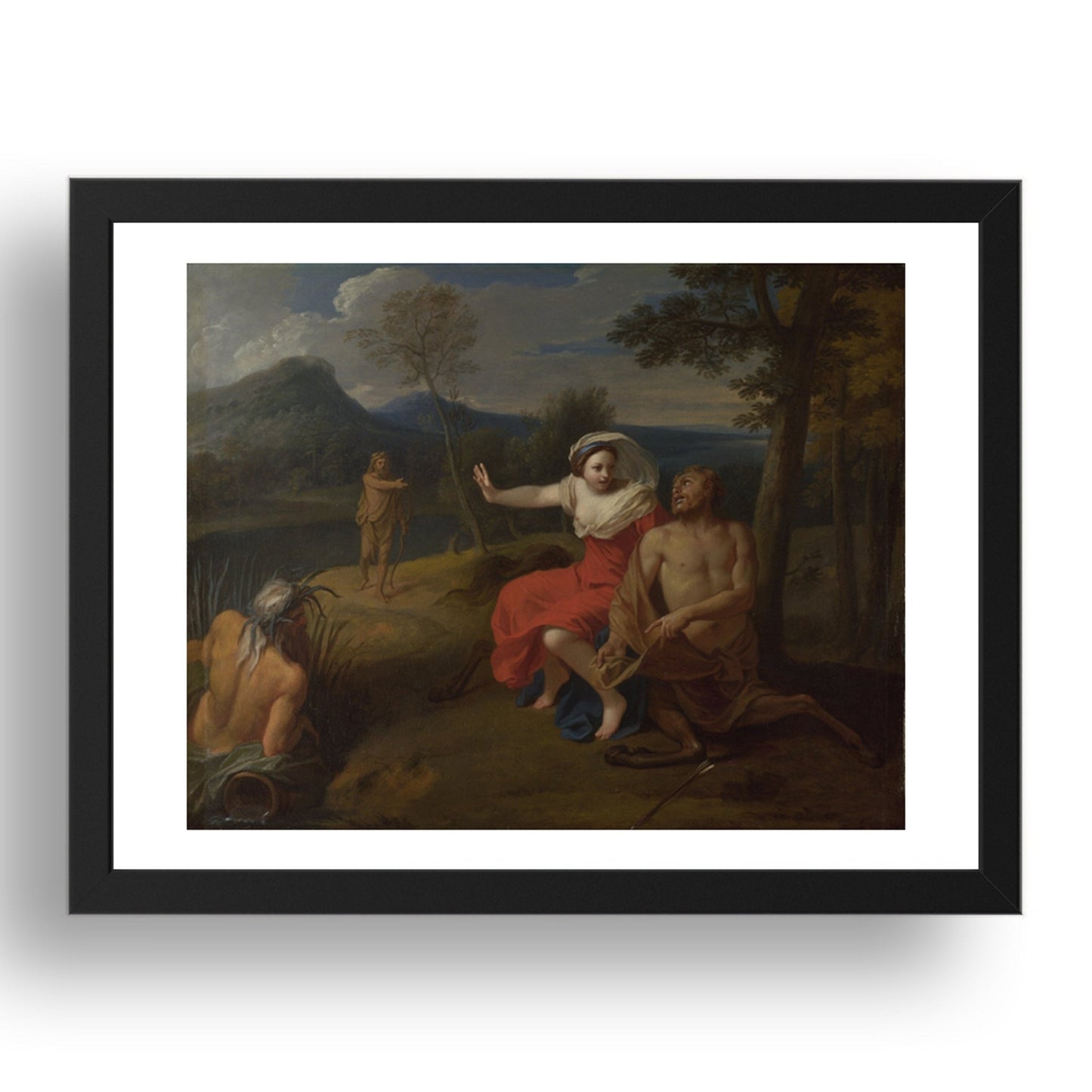 Louis de Boullogne: Nessus and Dejanira, Poster in 17x13"(A3) Frame