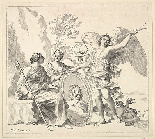 Louis-Emmanuel de Valois  comte d'Alais et duc d'Angoulême 17t, vintage art, A3 (16x12") Poster Print