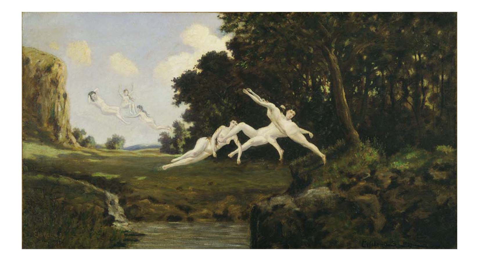 Louis Michel Eilshemius - Afternoon Wind, 16x12" (A3) Poster Print