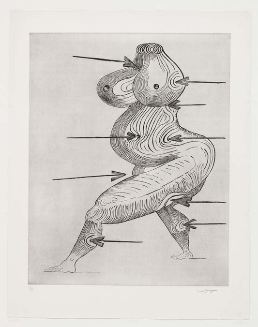 Louise Bourgeois - Ste Sebastienne second version, state VI, vintage art, modern poster print