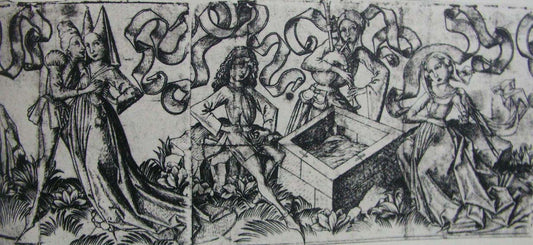 Love, vintage artwork by Master E.S., A3 (16x12") Poster Print