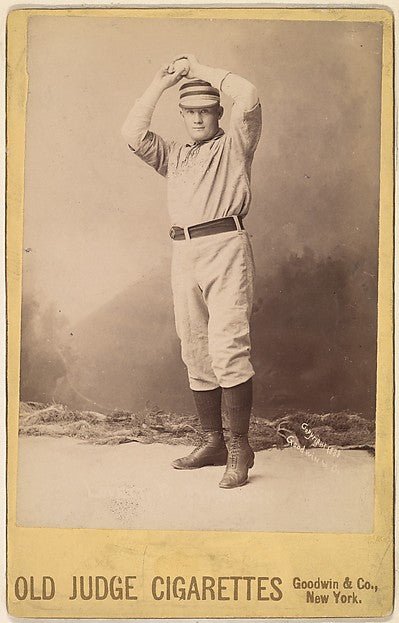 :Lovett Pitcher Brooklyn from the series Old Judge Cigarettes 1888, vintage artwork, 16x12"(A3) Poster Print