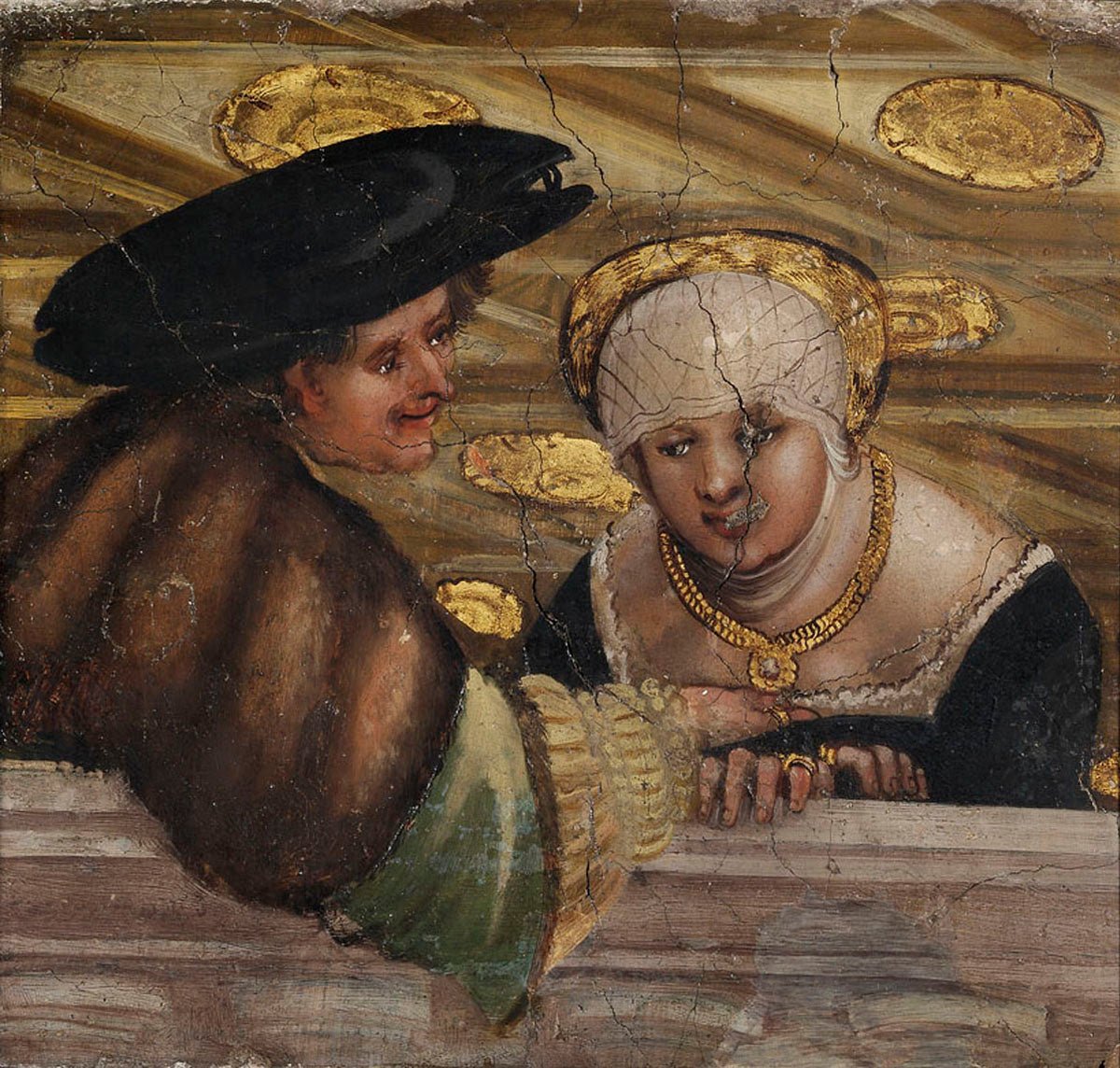 Loving Couple, vintage artwork by Albrecht Altdorfer, A3 (16x12") Poster Print